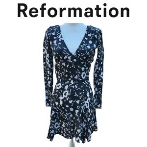 Reformation Long Sleeve Mini Dress